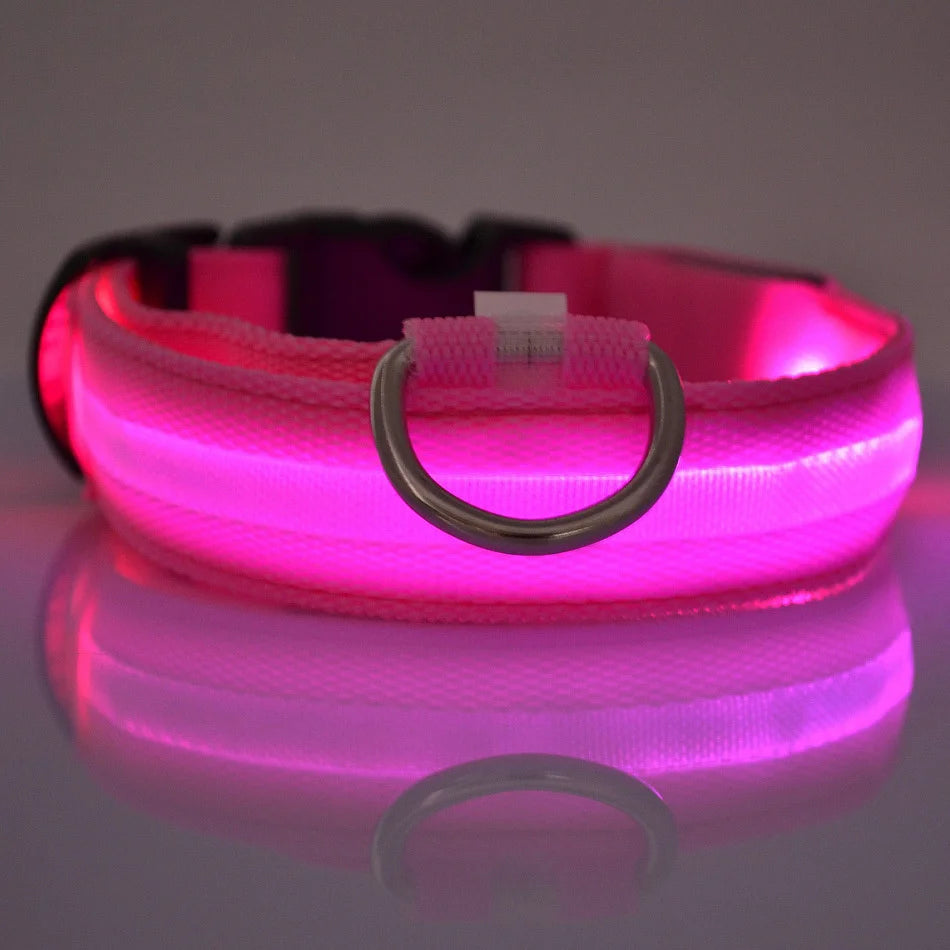 LED Safety Dog Leash Collar