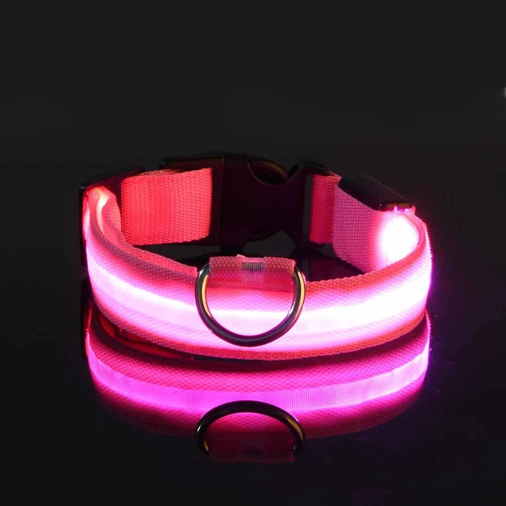 LED Safety Dog Leash Collar
