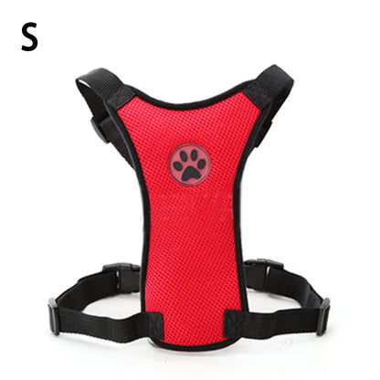 Dog Harness Car Safety Seat Belt Breathable Leash Mesh Chest Strap Multi-Function Breathable Pet Supplies Car Automotive Seat